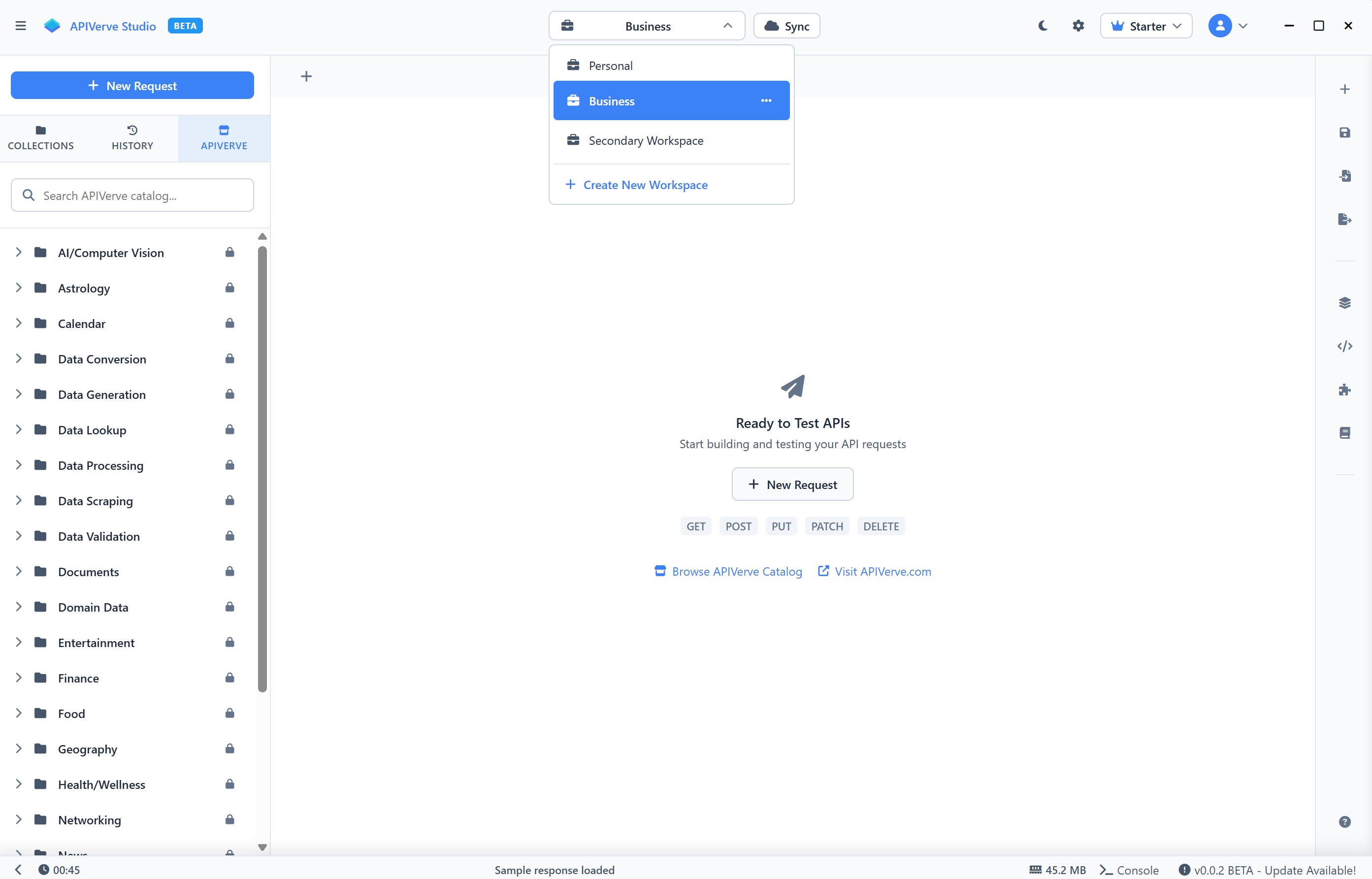 APIVerve Studio Request Builder